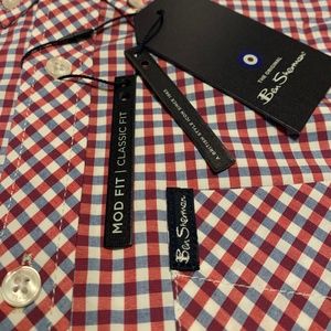 Ben Sherman Short Sleeve Classic Fit Sport Shirt